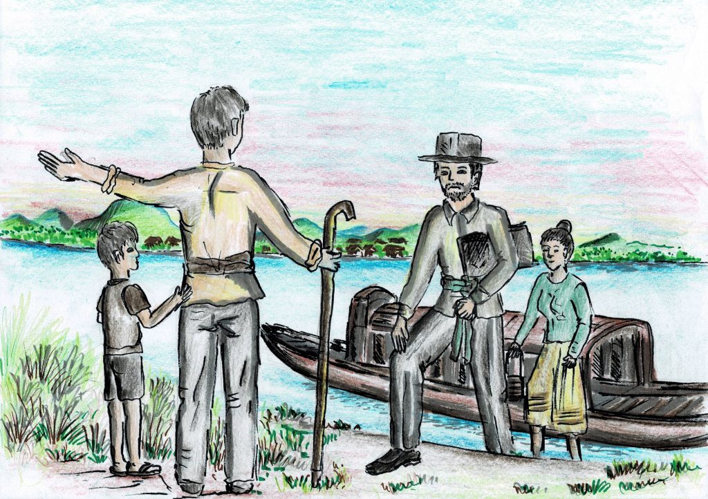 ラオスの民話・コックナン村のピーポップ